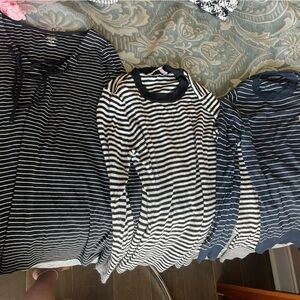 Striped Black and White Tops - Bundle